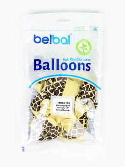 Воздушные шары латексные 14" «Жираф», набор 25 шт.