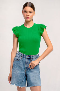 Арт. 3401/6 Футболка женская 42-50 (5 шт) Цвет:зеленый