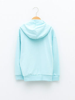 Kap??onlu Basic Uzun Kollu K?z ?ocuk Sweatshirt - Waikiki фото 2