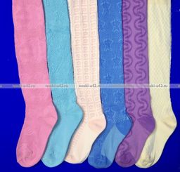 Цена за 6 шт. Шугуан колготки детские ажурные цветные 86-92  фото 4