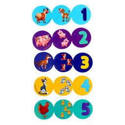 Пазлы логические 3 в 1 «Мама, малыш и счёт»