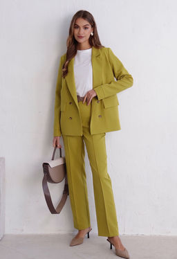 11725 Брюки со стрелками в цвете шартрез - Martichelli фото 12