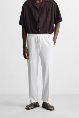 COMFORT FIT JOGGER WAIST TROUSERS - Zara фото 2