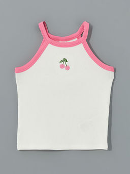 Halter Yaka Nak??l? Penye K?z ?ocuk Atlet