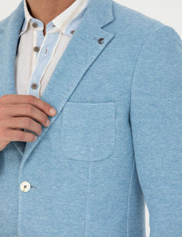 Синяя зауженная куртка - Cacharel фото 7