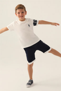 Кремовый пижамный комплект для мальчика Неожиданная скидка в корзине