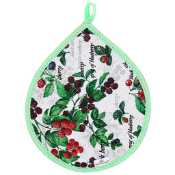 Ягодное ассорти Кухонный комплект: прихватка 20х25см Капелька - 2шт, хлопок Премиум 191г/м2 - хлопок 100%, наполнитель - ватин 280гр/м2, Домашняя мода (Россия)  фото 2