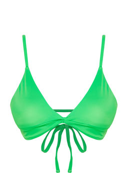 TRENDYOLMILLA Yesil Ucgen Dugumlu Bikini Ustu TBESS24BU00004  фото 6