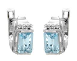 Серьги из серебра топаз, Сеньора