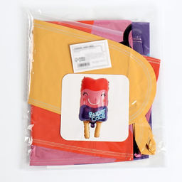 Цена за 3 шт. Воздушный шар фольгированный 24" «Разноцветное мороженое», фигура