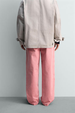 PANTAL?N RELAXED FIT PLIEGUES LIMITED EDITION / Rosa palo - Zara фото 3