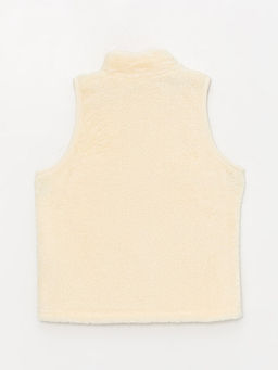 Dik Yaka Pel?? K?z ?ocuk Fermuarl? Yelek - Waikiki фото 2