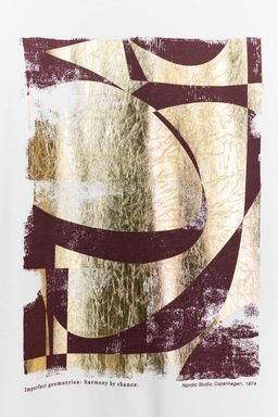 CAMISETA METALIZADA MANGA CORTA / Dorado - Zara фото 3