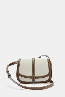 BOLSO COMBINADO BANDOLERA / Beige claro - Zara фото 4