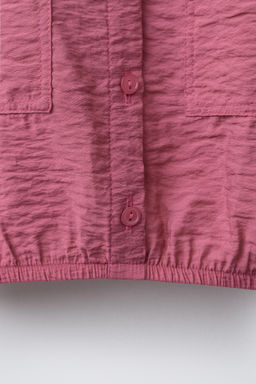 FLOWING SHIRT WITH ELASTIC TRIM