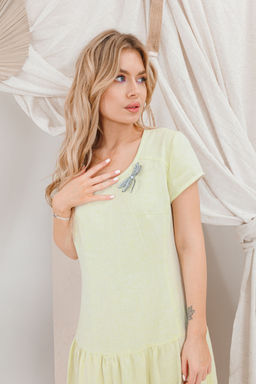 Платье AMORI 9671 желтый лимон  фото 2