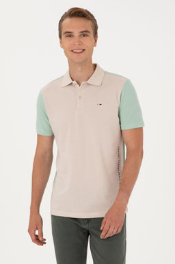 Erkek Regular Fit Su Ye_ili Polo Yaka Ti__rt Sepette S_rpriz _ndirim