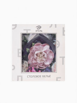 Набор кухонный «Этель. Цветочный этюд»: скатерть 180×150 см, салфетки 40×40 см-8 шт., 100% хлопок