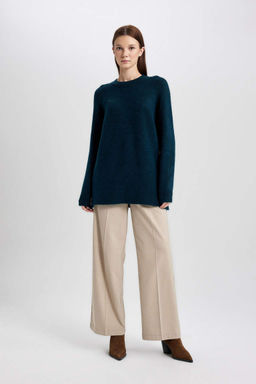 Пуловер-туника стандартного кроя - Defacto фото 2