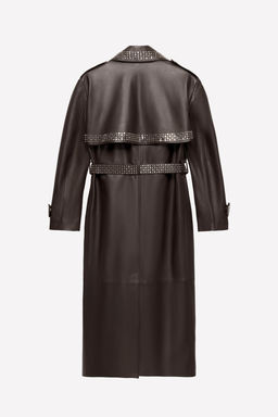 LEATHER STUDDED TRENCH COAT LUDOVIC DE SAINT SERNIN x ZARA