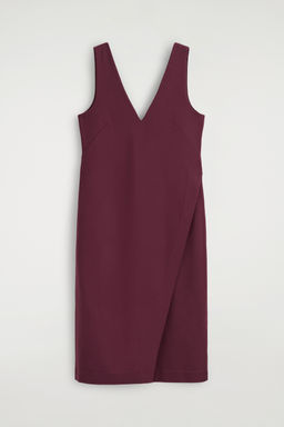 VESTIDO MIDI CRUZADO CON CUELLO DE PICO - H&m фото 2