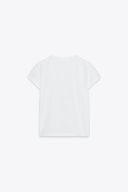 REGULAR RIPPED T-SHIRT - Zara фото 7