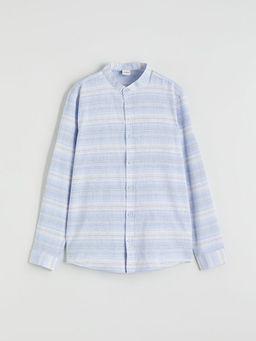 Hakim Yaka ?izgili Erkek ?ocuk G?mlek