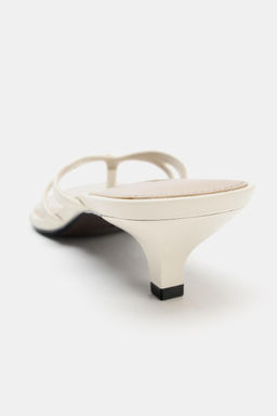 SANDALIA PIEL DETALLE / Blanco Crudo - Zara фото 6