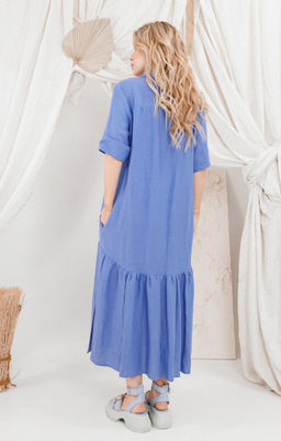 Платье AMORI 9646 василек  фото 2