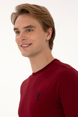 Erkek Bordo Basic Sweatshirt Sepette S_rpriz _ndirim - U.s. polo assn фото 2