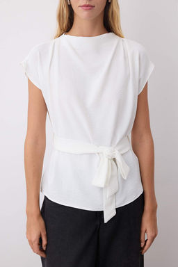 Kahverengi Kolsuz Kusakl? Dokuma Bluz TWOAW26BZ00057 - Trendyolmilla фото 3