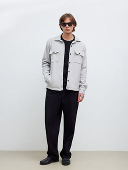 Regular Fit Erkek Dokulu G?mlek Ceket