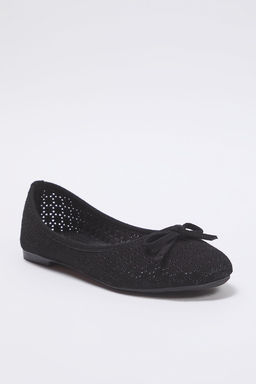 Trendyol Shoes Siyah Fiyonk Detayl? Delikli Ekstra Rahat Badem Burun Kad?n Babet TAKSS25BE00033 - Trendyolmilla фото 10