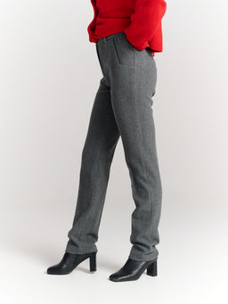 брюки с резинкой в поясе для холодной погоды с шерстью - Трика фото 4