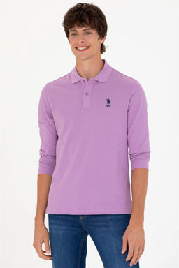Мужской сиреневый базовый свитшот - U.s. polo assn фото 10