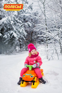Каталка Мой любимый автомобиль со звуковым сигналом многофункциональная (оранжевая) - Полесье фото 7