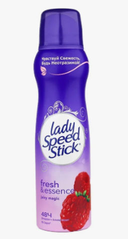 ЛЕДИ СПИД СТИК део-спрей Fresh&Essence 150мл Juicy Magic Малина