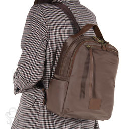 Рюкзак женский текстильный 23268 khaki Polina&Eiterou  фото 2