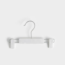 Цена за 3 шт. Вешалка для брюк и юбок с зажимами Доляна, 2214 см, цвет белый