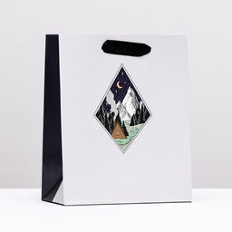 Пакет подарочный Тишина, 18 х 22,3 х 10 см