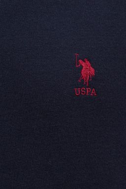 U. S. Polo Assn / Мужской трикотажный свитер темно-синего цвета с высоким воротником Basic - U.s. polo assn фото 5
