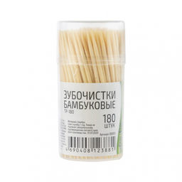 Зубочистки 180 шт, ТР-180, бамбуковые арт. 003913