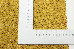 Вискоза с хлопком Арабис на горчичном, СОРТ2, ш.1.45м, хл-70%, вискоза-30%, 90гр/м.кв - Купава фото 5