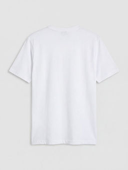 Bisiklet Yaka Bask?l? Erkek Ti??rt