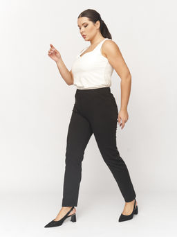 Брюки из плотного трикотажа ZBB13406BLK01 - Артесса фото 6