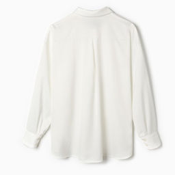 Блузка женская шелковая MIST plus-size, размер 58, молочная