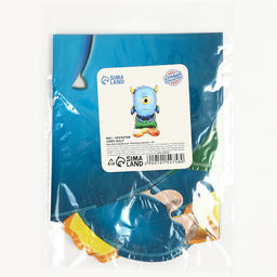 Цена за 2 шт. Воздушный шар фольгированный 23" «Монстрик-циклоп», под воздух