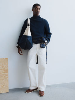 Pantalones de lona relaxed fit - H&m фото 6