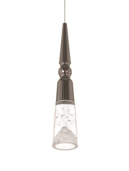 Светильник BayerLux «Нелла», LED, 5 Вт, 4000К, чёрный хром, 5.7×5.7×30-180 см