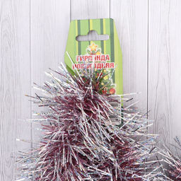 Цена за 10 шт. Гирлянда Каскад d 50 мм, дл.2м, голографическая микс - Simaland фото 4